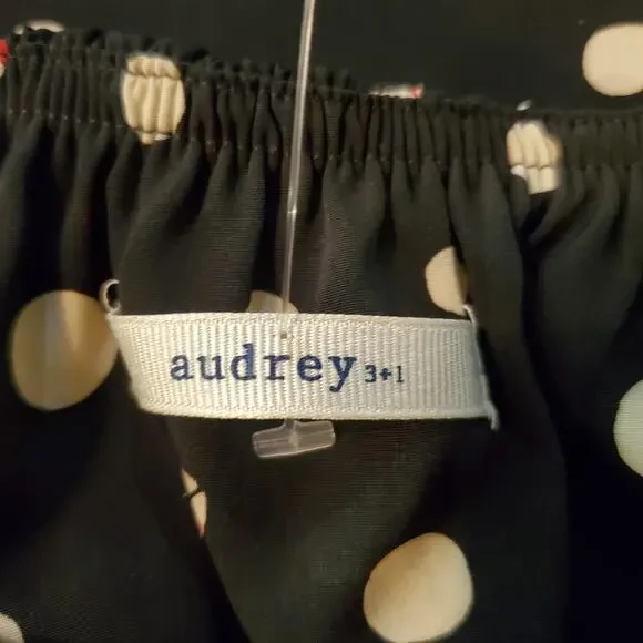 Audrey Strapless Ladybug Dress Black High Low Faux Wrap Cute Women's Size Small - Picture 5 of 7